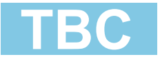 TBC - White print on Blue Material- 50 x 30mm - 100 Magnets per pack