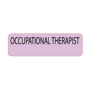 Occupational Therapist - 40 x 12, PAPER, Black print on Violet Label, 800 per roll