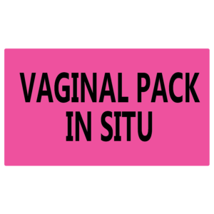 Vaginal Pack In Situ - 70 x 40, Fluoro Pink, 500 Per Roll