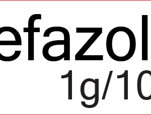 Cefazolin 1g/100mL - 40 x 12, PAPER, Black print on White Label, 800 per roll