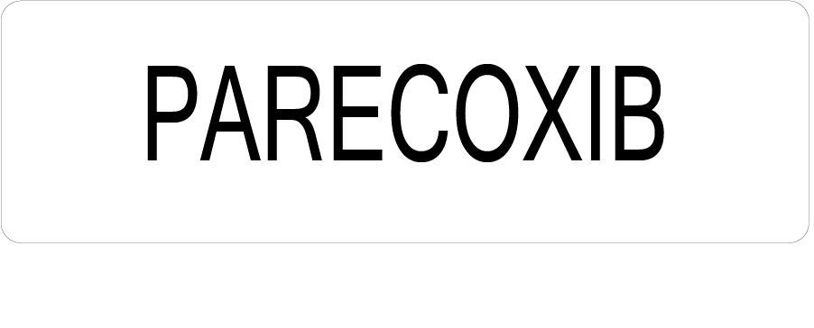 PARECOXIB - 40 x 12, PAPER, Black print on White Label, 800 per roll