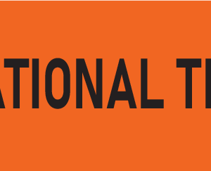 OCCUPATIONAL THERAPY, Black Print on orange label, 800 per roll