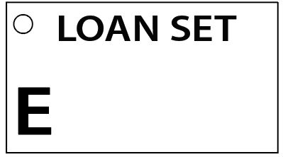 LOAN SET E - 90 x 50, Black print on WHITE,100 per packet with ties