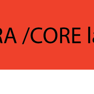 SRA/CORE lab, 40 x 12, PAPER, Black print on Red Label, 800 per roll