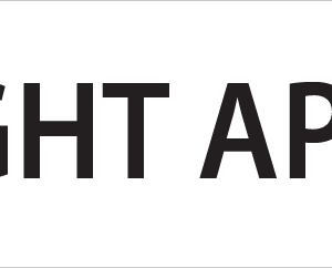 RIGHT APEX - 40 x 12, PAPER, Black print on White Label, 800 per roll
