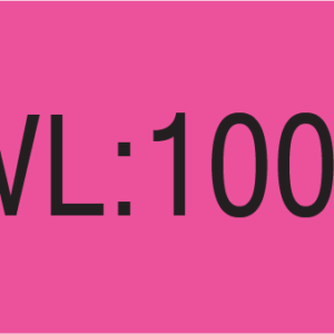 SWL: 100kg, 70 x 25, PAPER, Black print on Fluoro Pink Label, 500 per roll