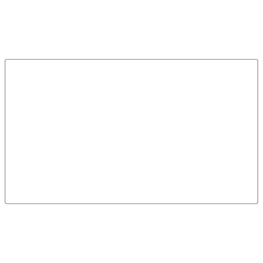 Blank White Label - 70 x 40mm - 500 per roll