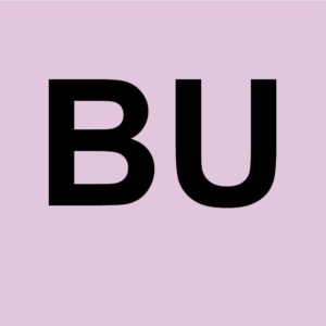 BU - 43mm x 55mm, PAPER, Black print on Violet label, 400 per roll