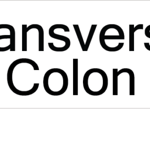 Transverse Colon - 40 x 12, PAPER, Black print on White Label, 800 per roll