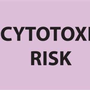CYTOTOXIC RISK - 27x 36, PAPER, Black print on Violet Label, 400 per roll