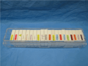 PERSPEX DISPENSER HOLDS 20 BOXES OF LABELS 500mm