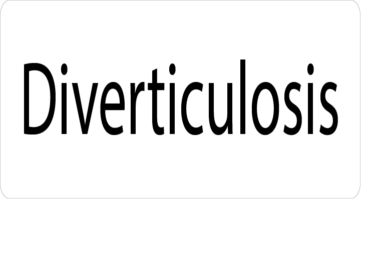 Diverticulosis- 40 x 12, PAPER, Black print on White Label, 800 per roll