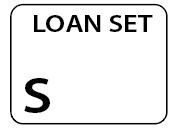 LOAN SET S - White label 400 per roll 55X42mm