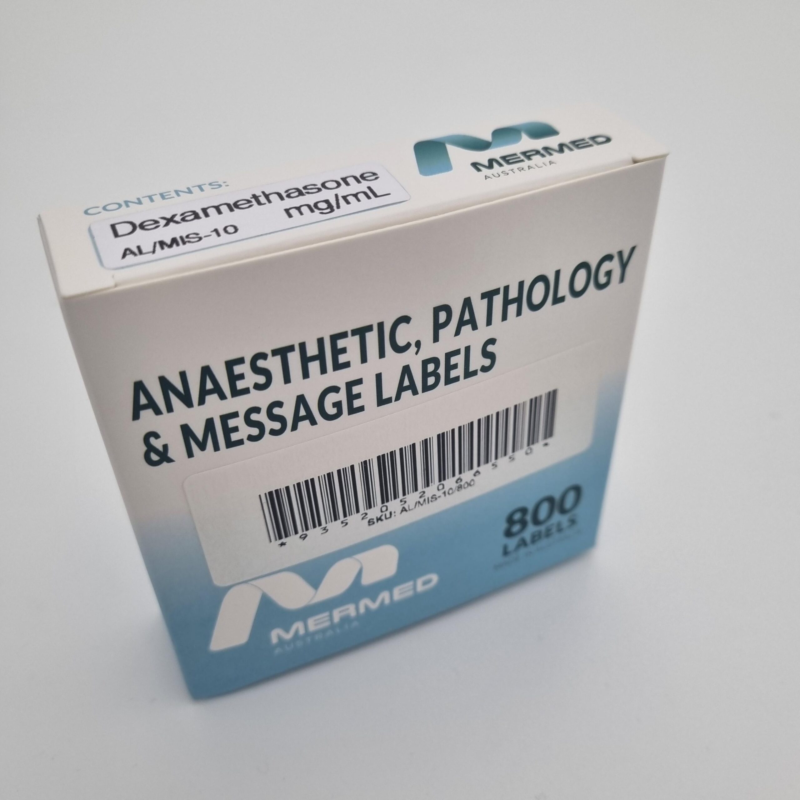 Dexamethasone mg/ml - 40 x 12, PAPER, Black print on White Label, 800 per roll - Image 2