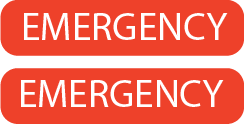 EMERGENCY - Red print on White Label - 8 x 35mm - 1,000 Per Roll ML/