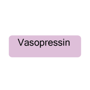 Vasopressin - 40 x 12, PAPER, Black print on Violet Label, 800 per roll