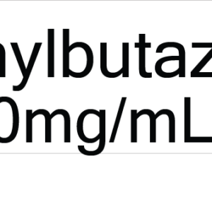 Phenylbutazone 200mg/mL IV 40 x 12, PAPER, Black print on White Label, 800 per roll