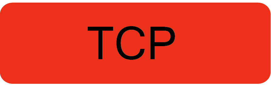 TCP - 40 x 12 , PAPER, Black print on Fluoro Red Label, 800 per roll