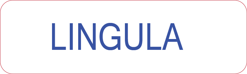LINGULA , 40 x 12, PAPER, Blue print (waxed resin dark blue) on White Label, 800 per roll