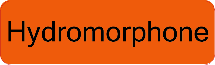 Hydromorphone - 40 x 12 , PAPER, Black print on Fluoro Orange Label, 800 per roll