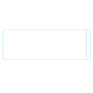 36mm x 105mm, Blank Piggyback Labels, 1500 per roll