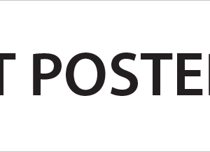 LEFT POSTERIOR - 40 x 12, PAPER, Black print on White Label, 800 per roll