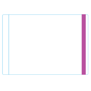 Plain white piggy back labels – 50 x 35mm, with Steam Indicator, 2000 per roll