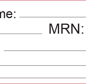Patient Name, 70 x 25, PAPER,  Black Print on White Label 500 per roll