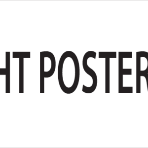 RIGHT POSTERIOR - 40 x 12, PAPER, Black print on White Label, 800 per roll