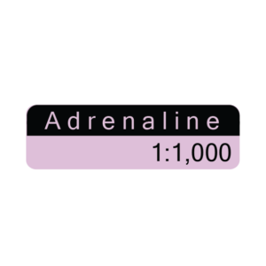 ADRENALINE 1:1000 - 40 x 12, PAPER, Black print on violet reversed print, 800 per roll