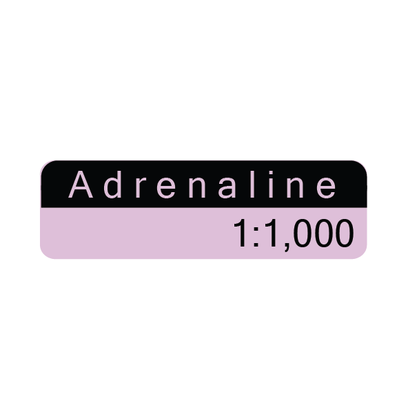 ADRENALINE 1:1000 - 40 x 12, PAPER, Black print on violet reversed print, 800 per roll