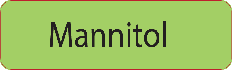Mannitol - 40 x 12, PAPER, Black print on Green Label, 800 per roll