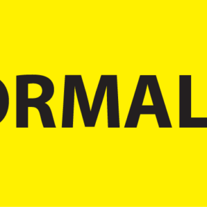 FORMALIN - 90 x 45, PAPER, Black print on Yellow Label, 500 per roll.
