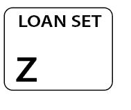 LOAN SET Z White label 400 per roll 55X42mm