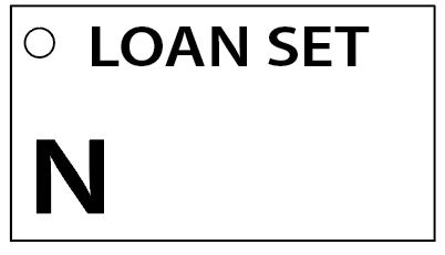 LOAN SET N - 90 x 50, Black print on White,100 per pack with ties