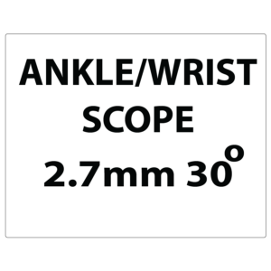 ANKLE/WRIST SCOPE 2.7mm 30deg - 43mm x 55mm, PAPER, Black print on White label, 400 per roll