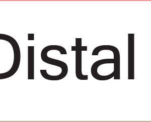 Distal - 40 x 12, PAPER, Black print on White Label, 800 per roll