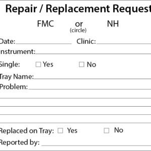 FLINDERS REPAIR TAG - 70 x 90 Black print on white Tag, 100 per pack with ties