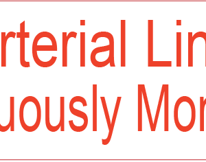 Arterial Line Continuously Monitored, 40 x 12, PAPER, Red print on White Label, 800 per roll