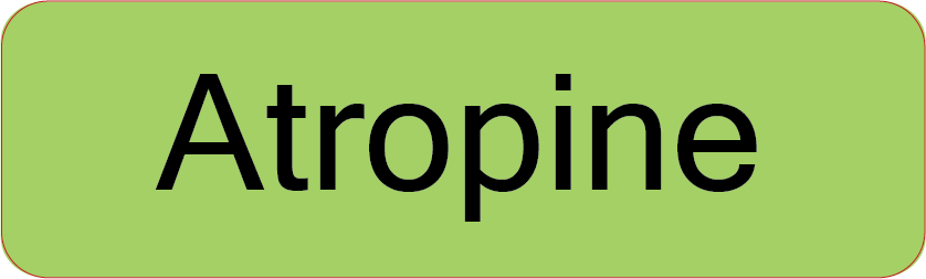 Atropine, 40 x 12, PAPER, Black print on Green label. 800 per roll