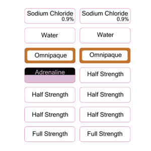 ERCP- 14 Labels per page Sterile Label Sheet - 40 x 12 mm. Polypropylene label sheet with Acrylic permanent adhesive, 1 per pouch, 100 Per Pack. GAMMA STERILISED