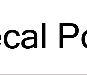 Caecal Polyp- 40 x 12, PAPER, Black print on White Label, 800 per roll