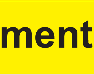 Cemented- 40 x 12mm, PAPER, Black on Fluoro Yellow, 800 per roll