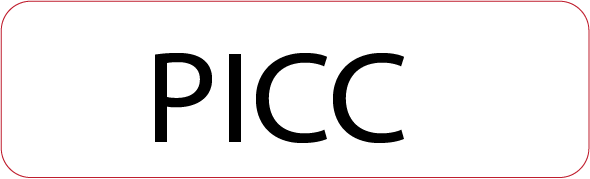 PICC - 40 x 12, PAPER, Black print on White Label, 800 per roll