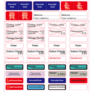 ALPS/LSAS-619 (49 up) - 40 x 12mm, 60 x 20mm  -POLY label sheet with Acrylic permanent adhesive, 25 per bag, 6 bags per box .  1 Per Pouch Box of 100  - GAMMA STERILISED