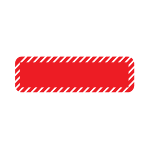 RED & White DIAGONAL BLANK ,PAPER, 40mm x12mm, Red Label with White Diagonal stripes, 800 per roll