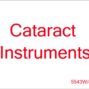 Cataract Instruments - 43mm x 55mm, PAPER, Red print on White label, 400 per roll