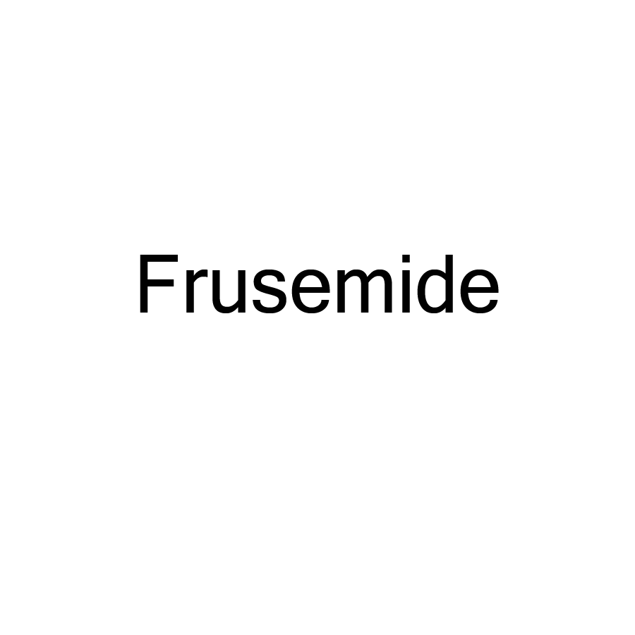 Frusemide - 40 x 12, PAPER, Black print on White Label, 800 per roll